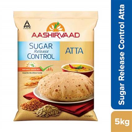 Aashirvaad Sugar Release Control Atta, 5Kg Pouch