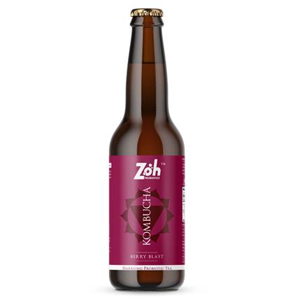 Zoh Probiotic Kombucha Berry Blast 330Ml Bottle