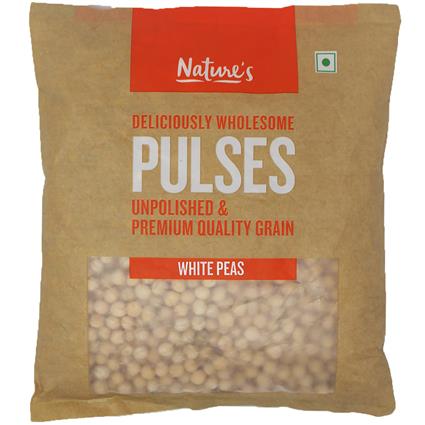 Natures White Peas, 500G Pouch