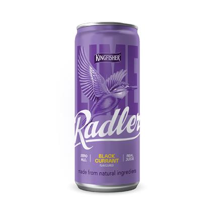 Kingfisher Radler Non Alcoholic Beer Black Currant Flavour 300Ml Can